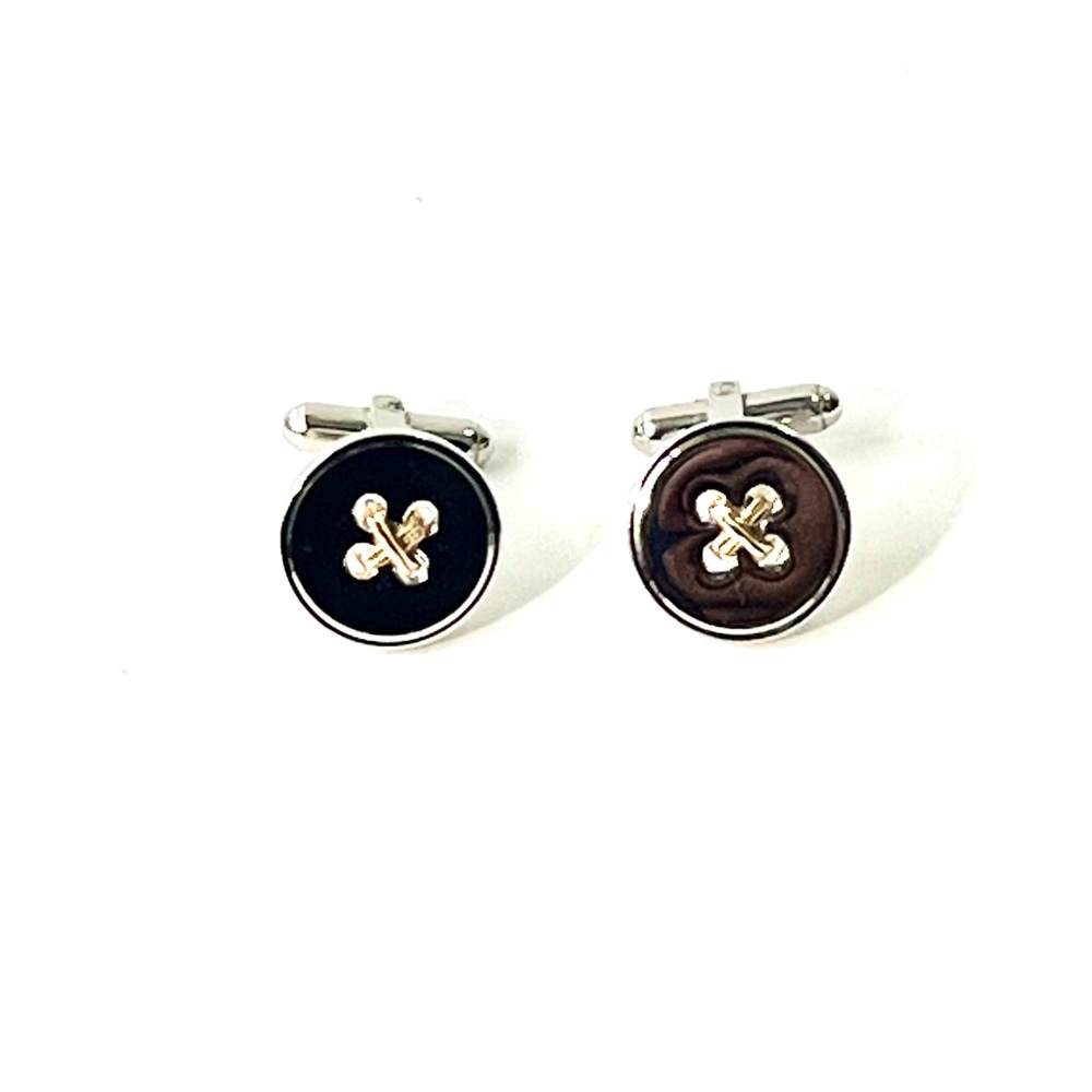 Sterling Silver with 14k Gold Cufflinks